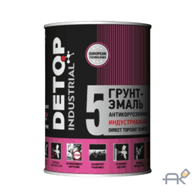 DETOP 5 - Грунт-эмаль антикоррозионная индустриальная RAL 7024 графитовая-серая